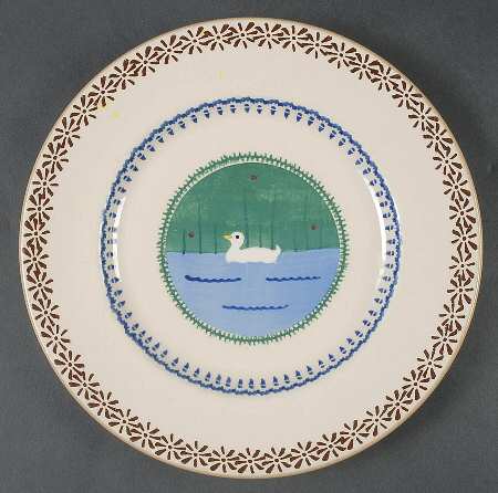 Landscape Duck Salad Plate