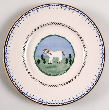Landscape Horse Salad Plate