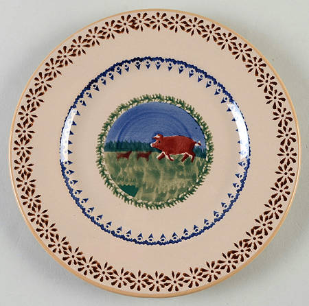 Landscape Pig Bread & Butter Plate