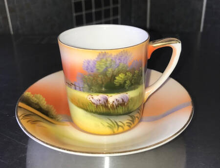 N2675 Flat Demitasse Cup & Saucer Set