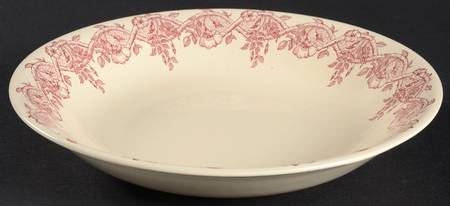 Eglantine Red Coupe Soup Bowl