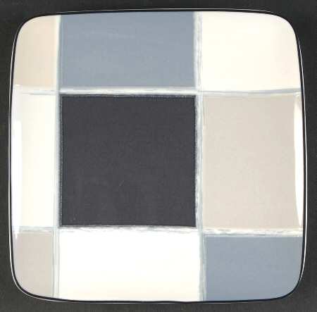 Java Graphite Square Salad Plate
