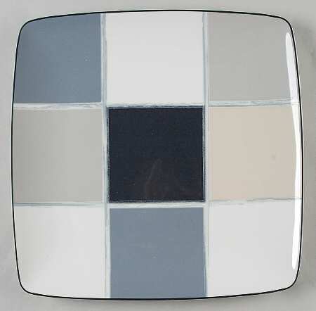 Java Graphite Square Dinner Plate