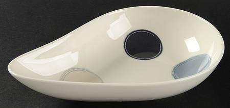 Java Graphite Medium Teardrop Dish