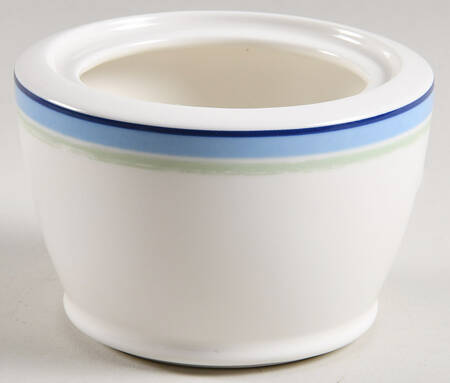 Java Blue Swirl Sugar Bowl No Lid