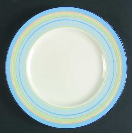 Java Blue Swirl Accent Luncheon Plate