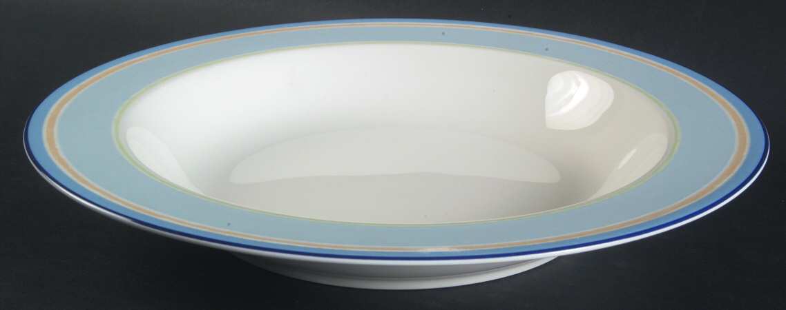 Java Blue Swirl 10" Individual Pasta Bowl