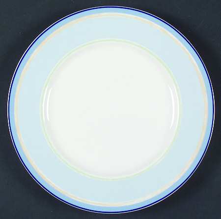 Java Blue Swirl Salad Plate