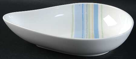 Java Blue Swirl Medium Teardrop Dish