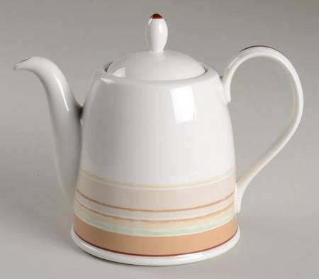 Mocha Java Swirl Tea/Coffee Pot & Lid