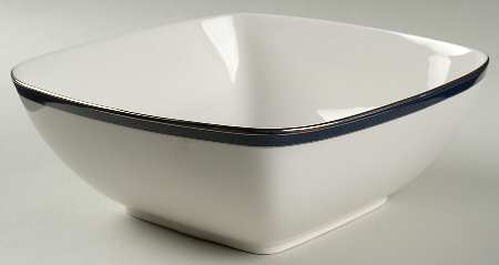 Stardust Platinum 8" Square Vegetable Bowl