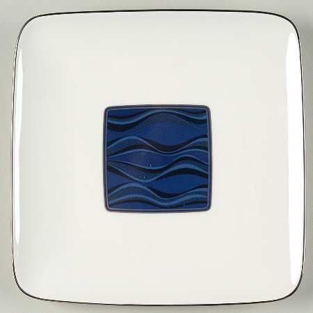 Stardust Platinum Square Salad Plate