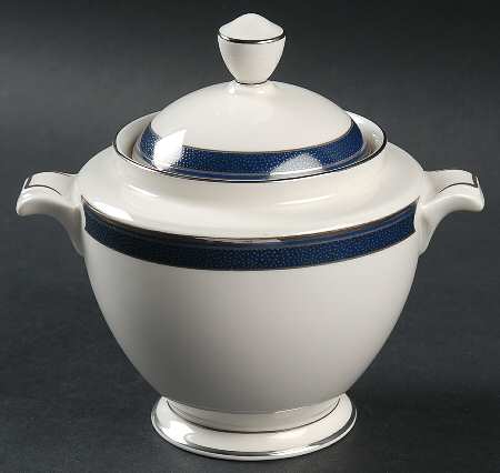 Stardust Platinum Sugar Bowl & Lid