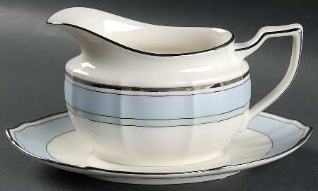 Centura Blue Gravy Boat & Underplate