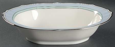 Centura Blue 10" Oval Vegetable Bowl
