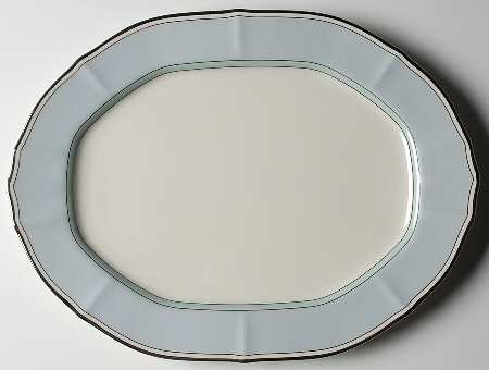 Centura Blue 14" Oval Serving Platter