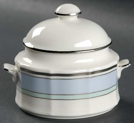 Centura Blue Sugar Bowl & Lid