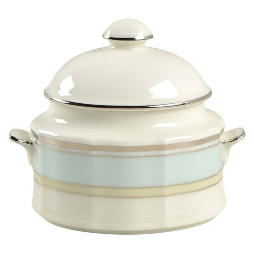Centura Green Sugar Bowl & Lid by Noritake