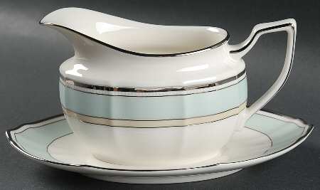 Centura Green Gravy Boat & Underplate