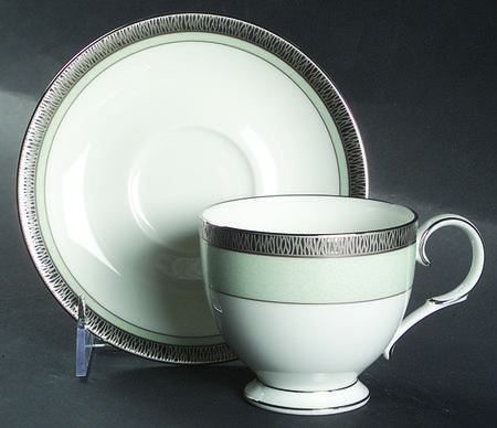 Footed Cup & Saucer Set