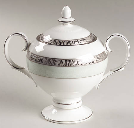 Fascination Green Sugar Bowl & Lid