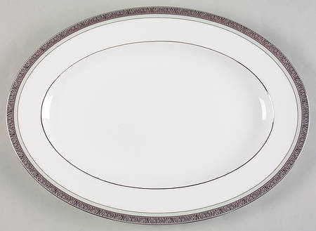 Fascination Green 14" Oval Serving Platter