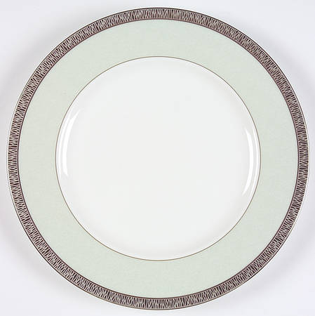 Fascination Green Accent Luncheon Plate