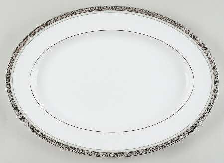 Fascination Green 16" Oval Serving Platter