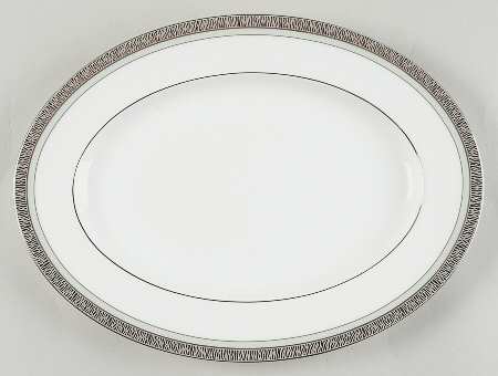 Fascination Green 12" Oval Serving Platter
