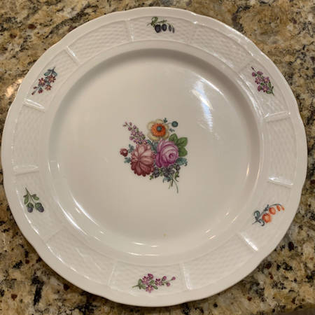Antique Bouquet Salad Plate