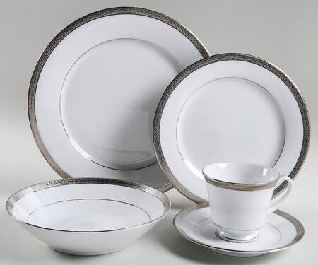 Queen's Platinum 5 Piece Place Setting