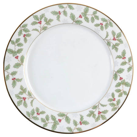 Holly and Berry Gold Dinner Plate
