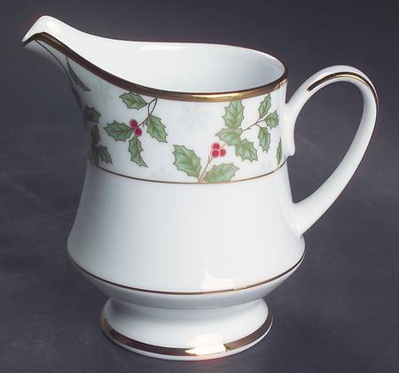 Holly and Berry Gold Creamer