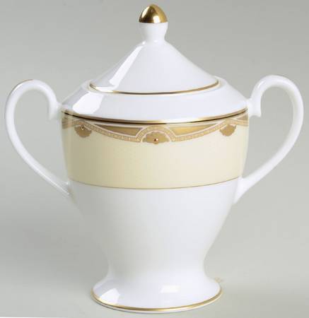 Gold Crest Sugar Bowl & Lid