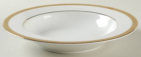 Versailles Gold Large Rim Soup Bowl