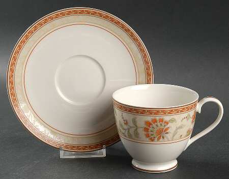 Autumn Whisper Footed Cup & Saucer Set