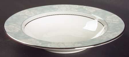 Rosella Blue Rim Fruit/Dessert (Sauce) Bowl