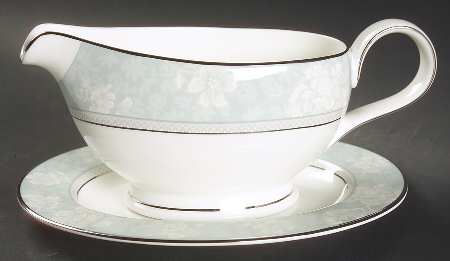 Rosella Blue Gravy Boat & Underplate (Relish/Butter)