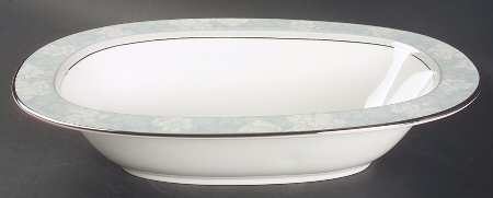 Rosella Blue 10" Oval Vegetable Bowl