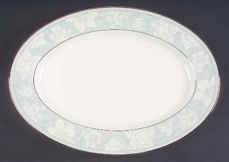 Rosella Blue 14" Oval Serving Platter