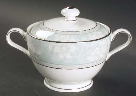 Rosella Blue Sugar Bowl & Lid