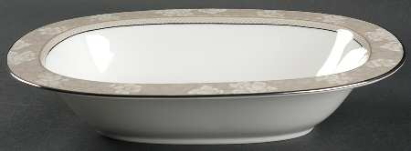 Rosella Taupe 10" Oval Vegetable Bowl