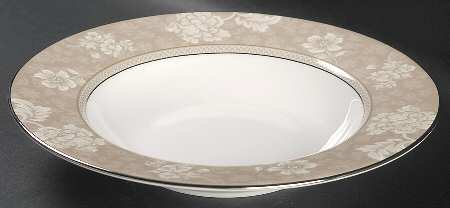 Rosella Taupe Rim Soup Bowl