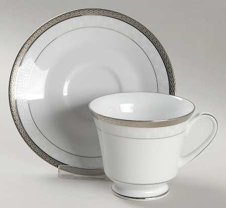 Footed Cup & Saucer Set
