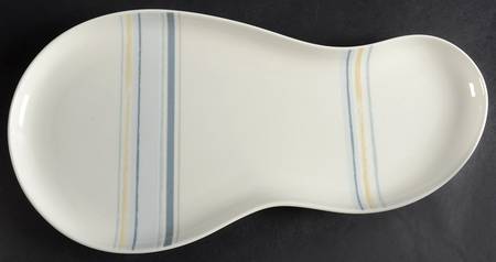Java Graphite Swirl 15" Fluted Oval Platter