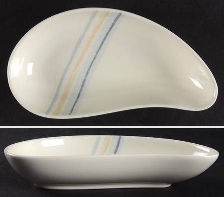 Java Graphite Swirl Small Teardrop Dish
