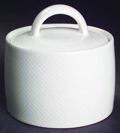 Reflections White Sugar Bowl & Lid