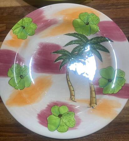 Sunset Beach Salad Plate