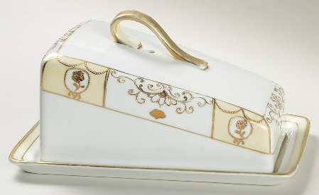 N2859 Cheese Dish with Lid (Wedge)