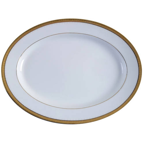 Metropolitan Gold 13" Oval Serving Platter
